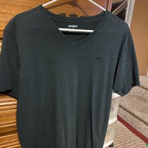 Express Charcoal V-Neck Shirt